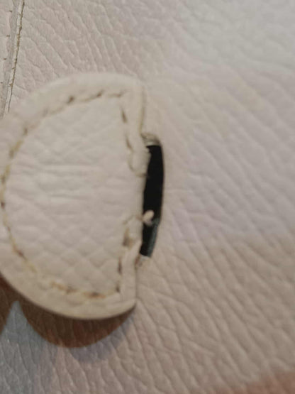 Hermes Evelyne TPM White Clemence Stamp O Square 2011