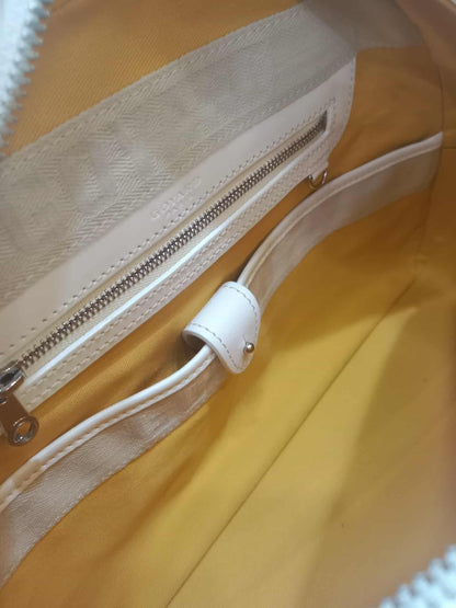 Goyard Saint Jeanne Bowler Bag White