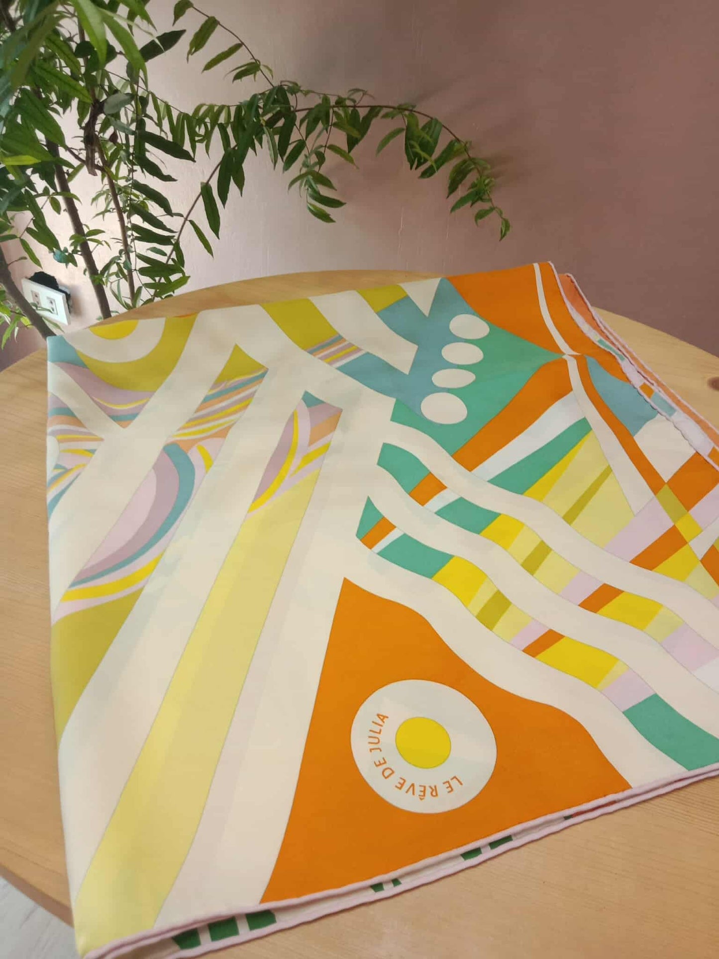 Hermes Carre 90 "Le Reve de Julia" Silk Scarf