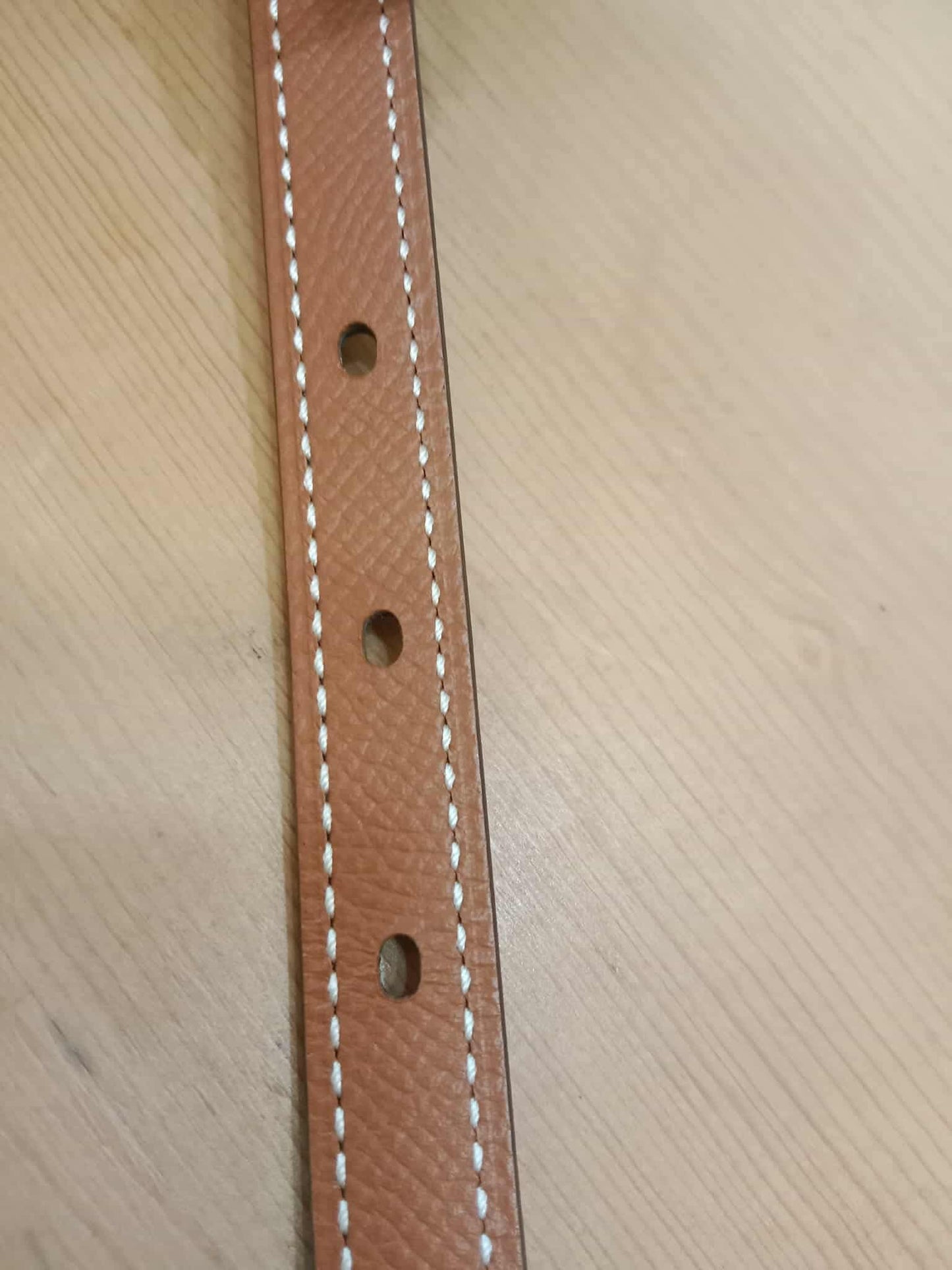 Hermes Lucky 15 Reversible Belt Swift/Epsom Gold/Noir Stamp Z 2021