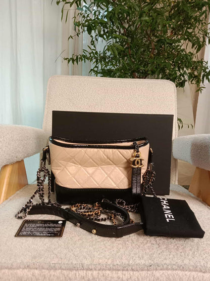 Chanel Gabrielle Bicolor Peach/Black Series 27