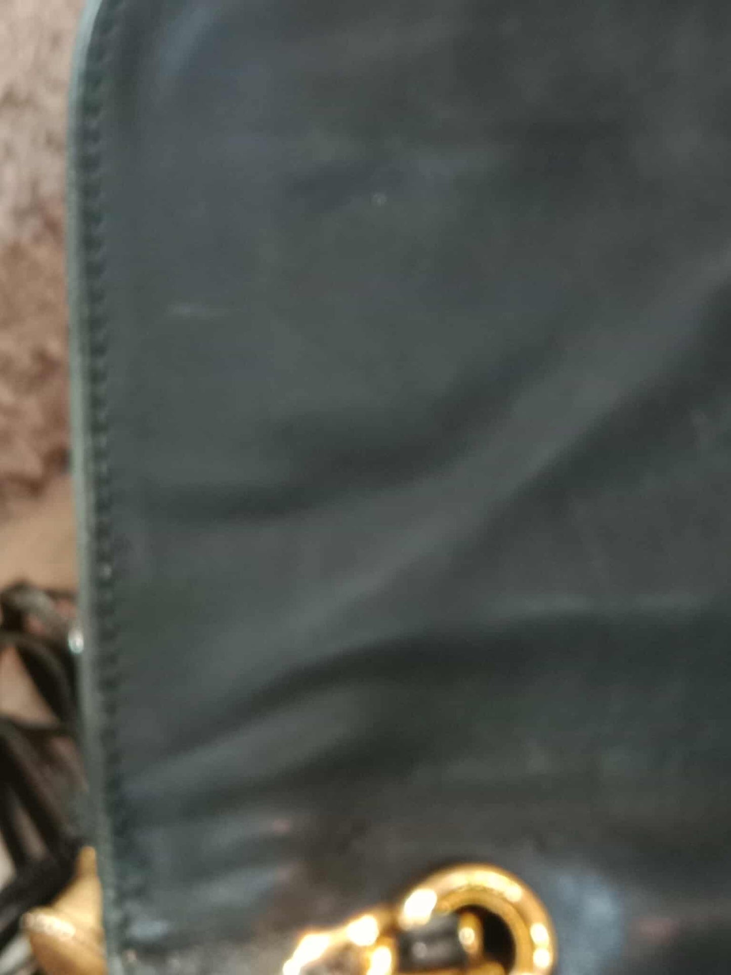 Chanel Vintage Chain Tassel Flap Bag Black Lambskin Series 0