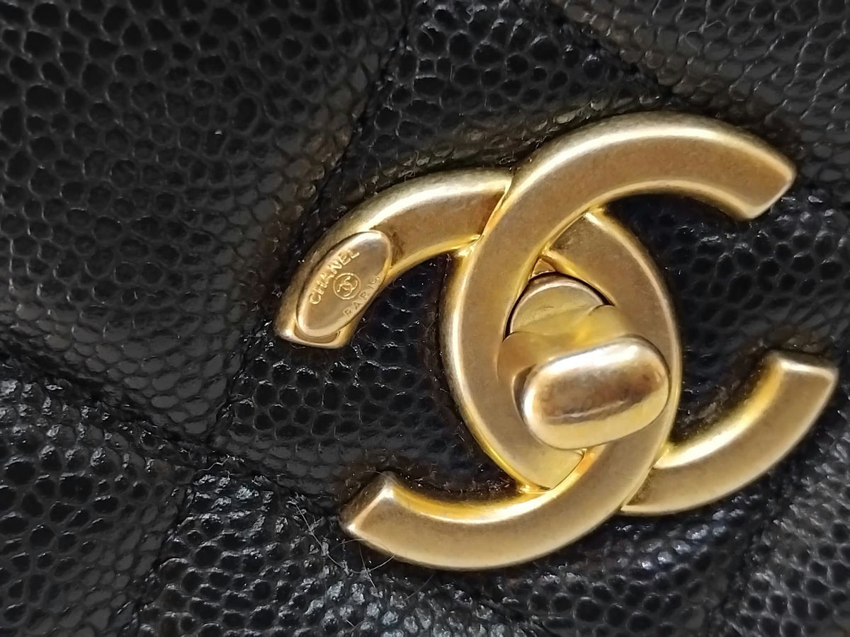 Chanel Black Caviar Neverending Cavair Black Microchipped