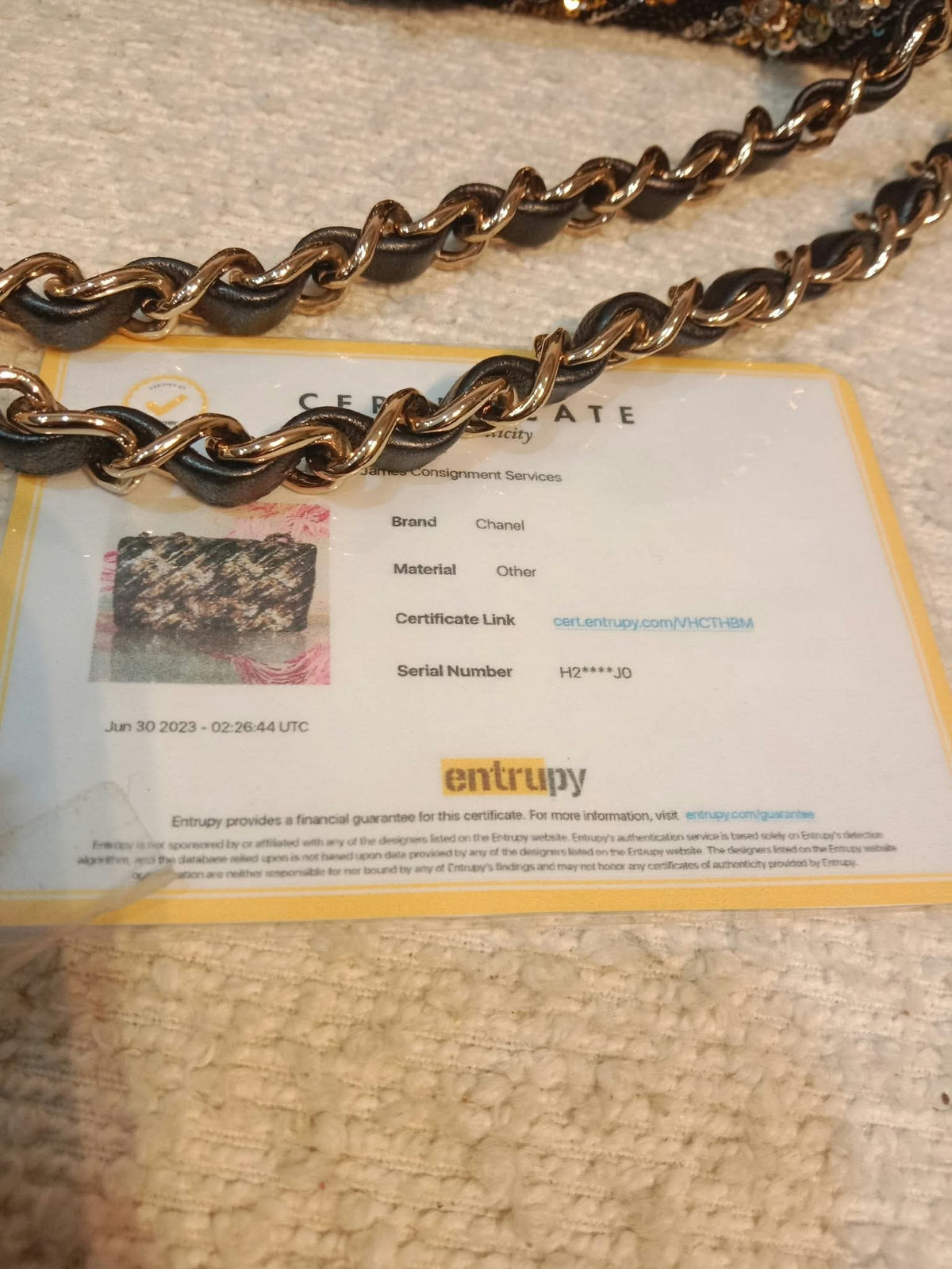 Chanel Mini Rectangular Gold/Black Sequin Limited Edition Microchipped