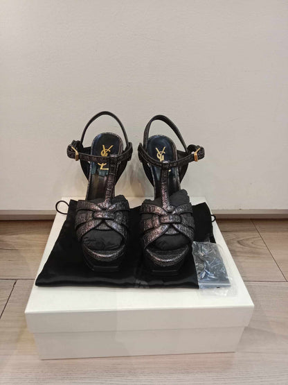YSL Tribute Ladies Heels Noir Size 36