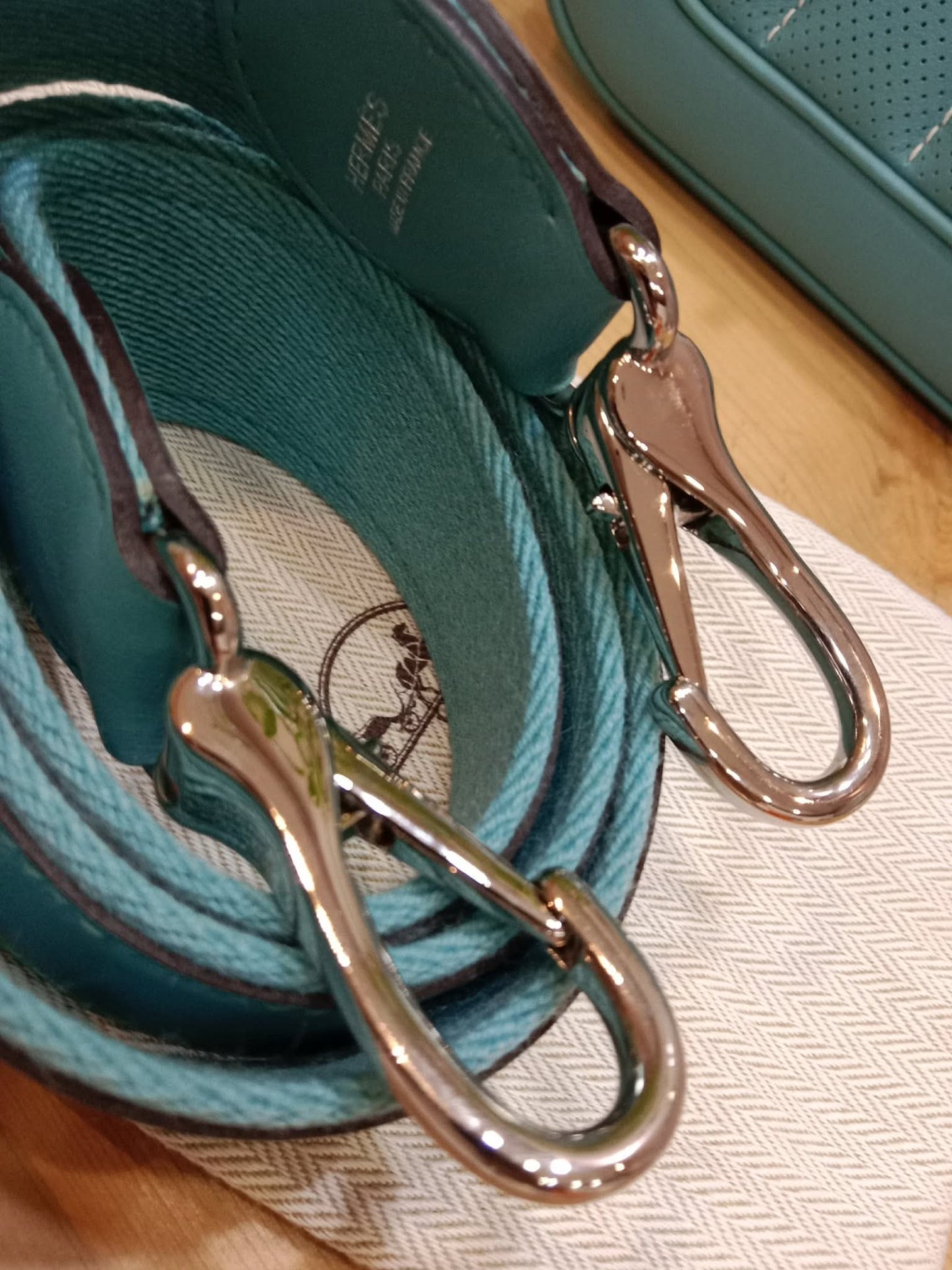 Hermes Berlin Mini Bleu Atoll Swift Stamp T 2015