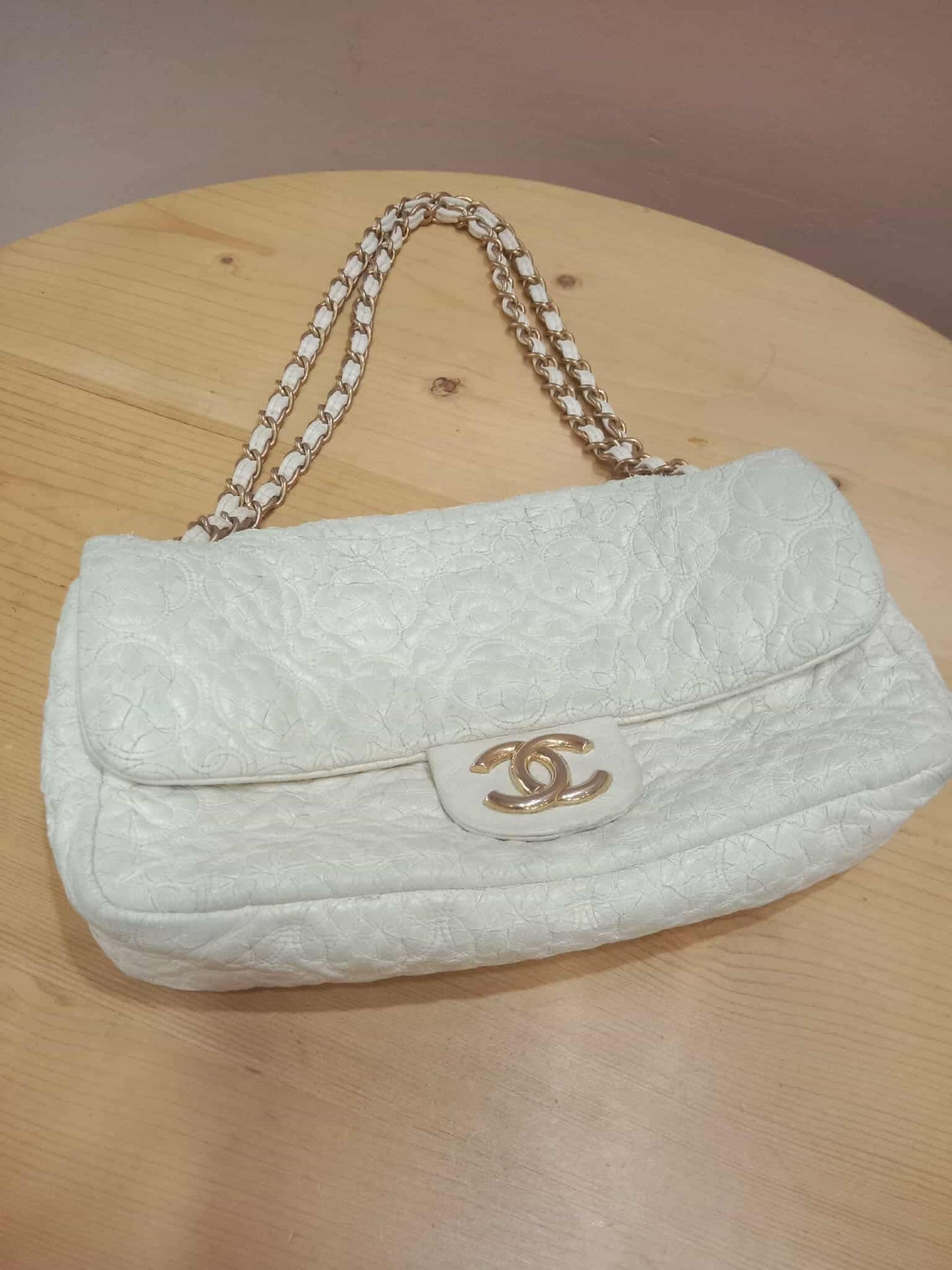 Chanel Rock in Moscow Flap Bag from the Pre-Fall Cream White Flap Bag Series 12