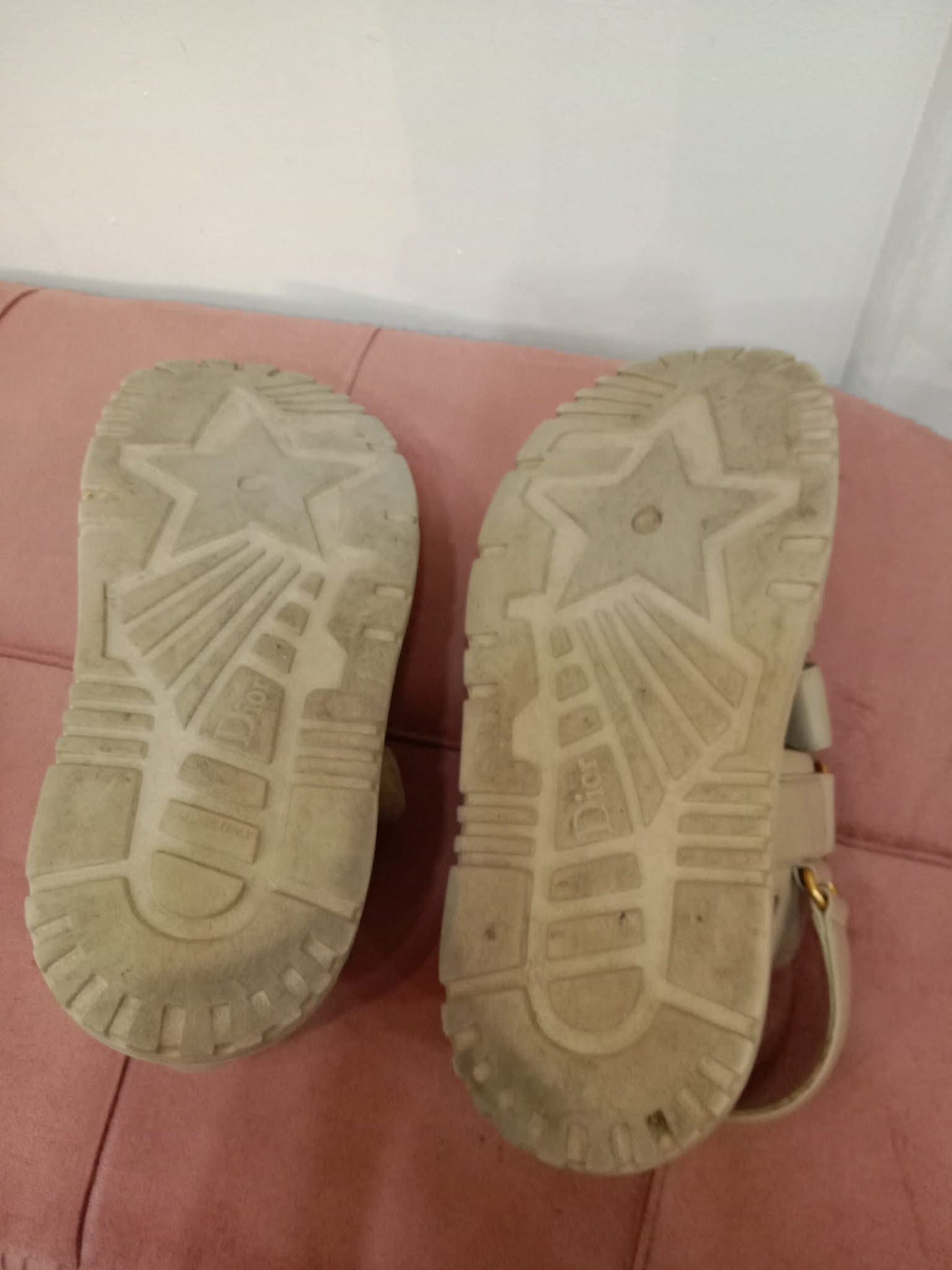 Christian Dior Dioract Sandals Beige Size 37