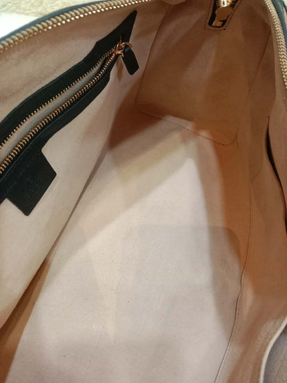 Gucci Ophidia Brown Suede Boston Bag