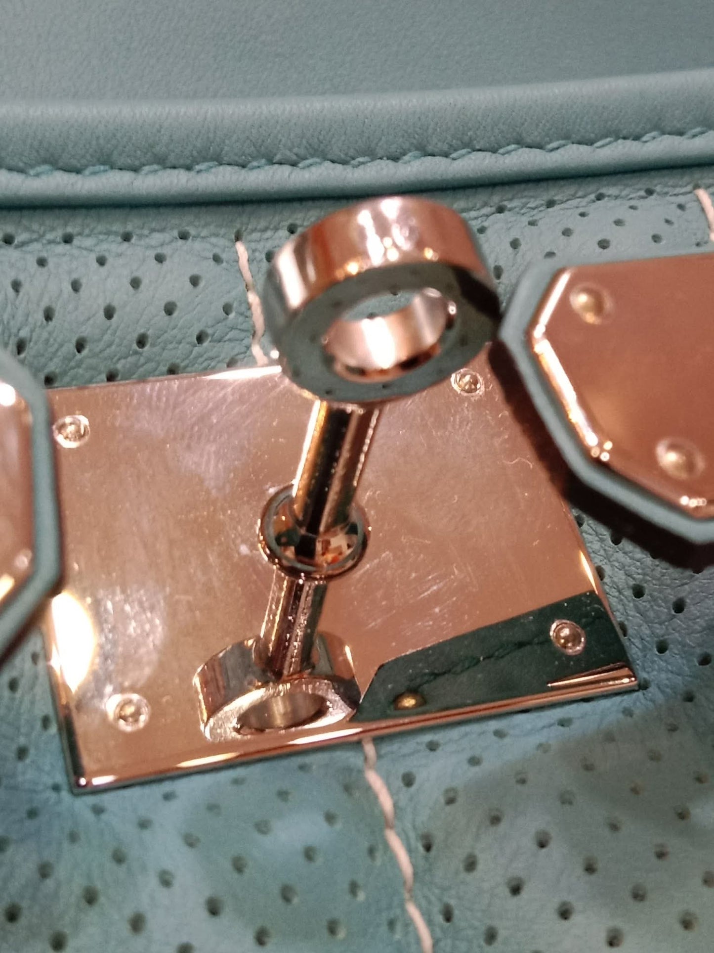 Hermes Berlin Mini Bleu Atoll Swift Stamp T 2015