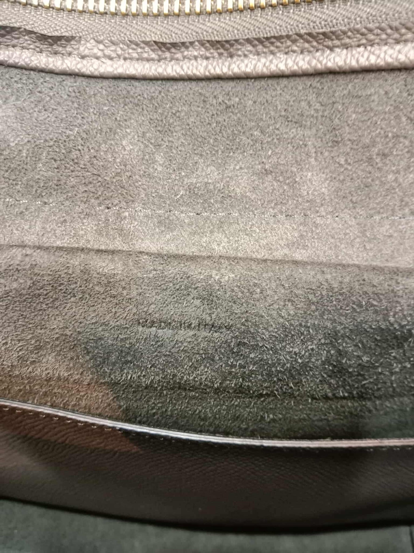 Celine Mini Belt Bag Grey in Grained Calfskin GHW