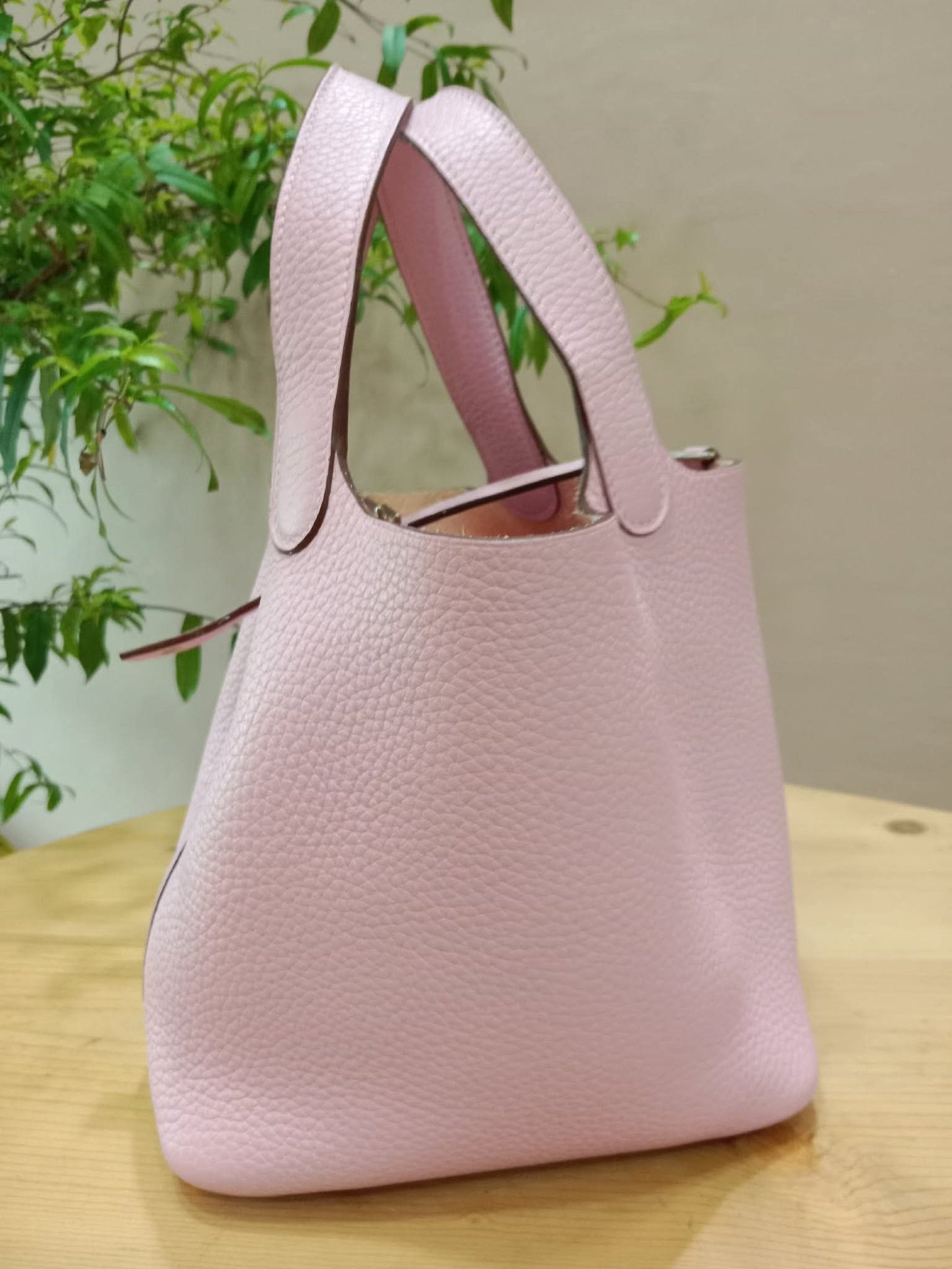 Hermes Picotin Lock 18 Rose Sakura Clemence Stamp Z 2021