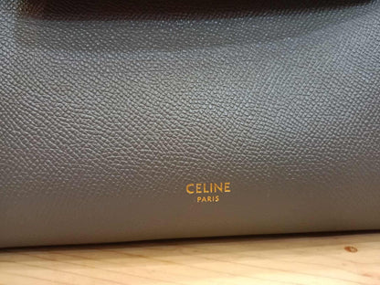 Celine Mini Belt Bag Grey in Grained Calfskin GHW