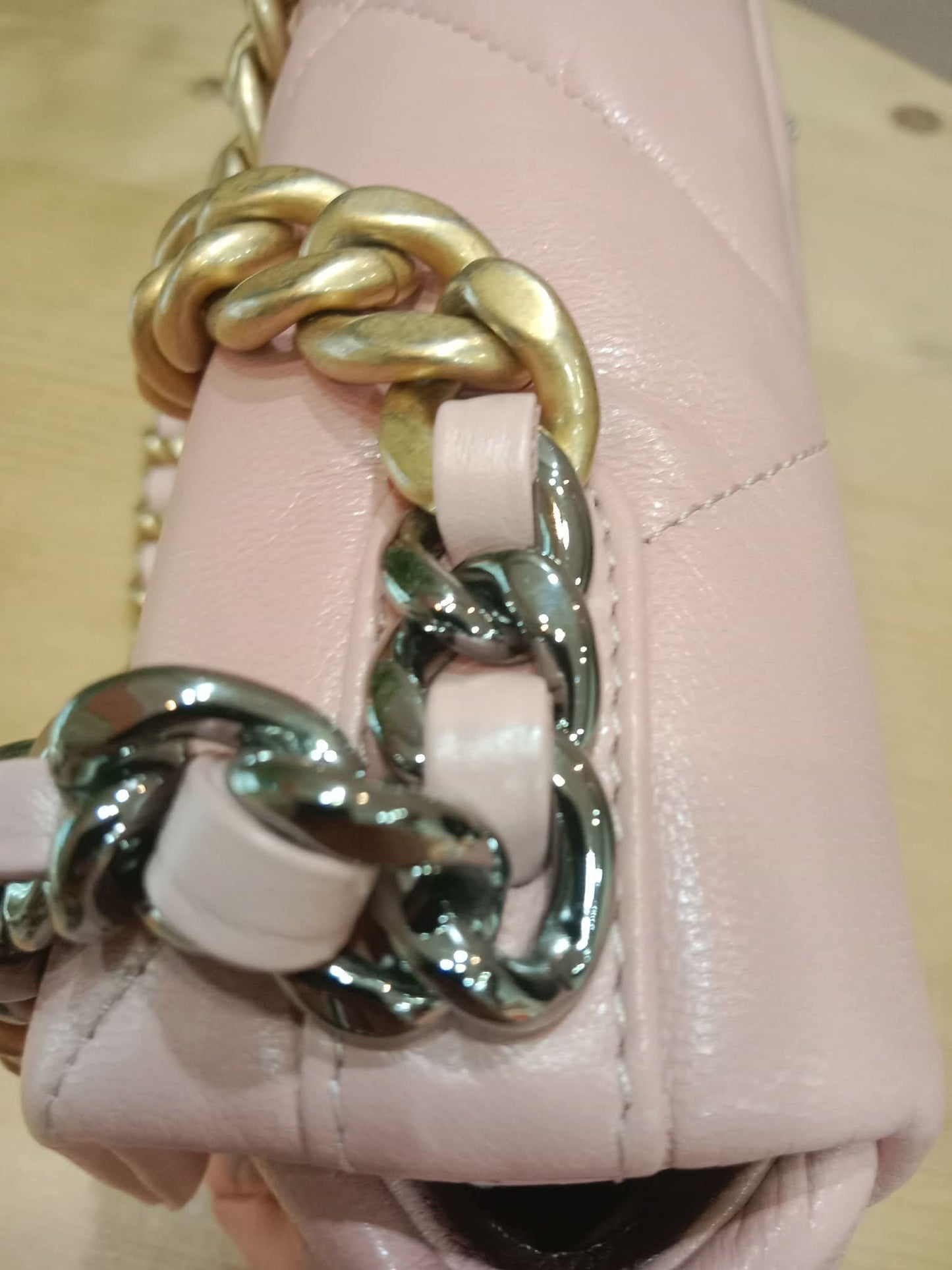 Chanel 19 Lambskin Light Pink Small Series 29