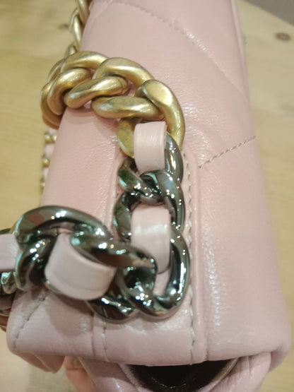 Chanel 19 Lambskin Light Pink Small Series 29
