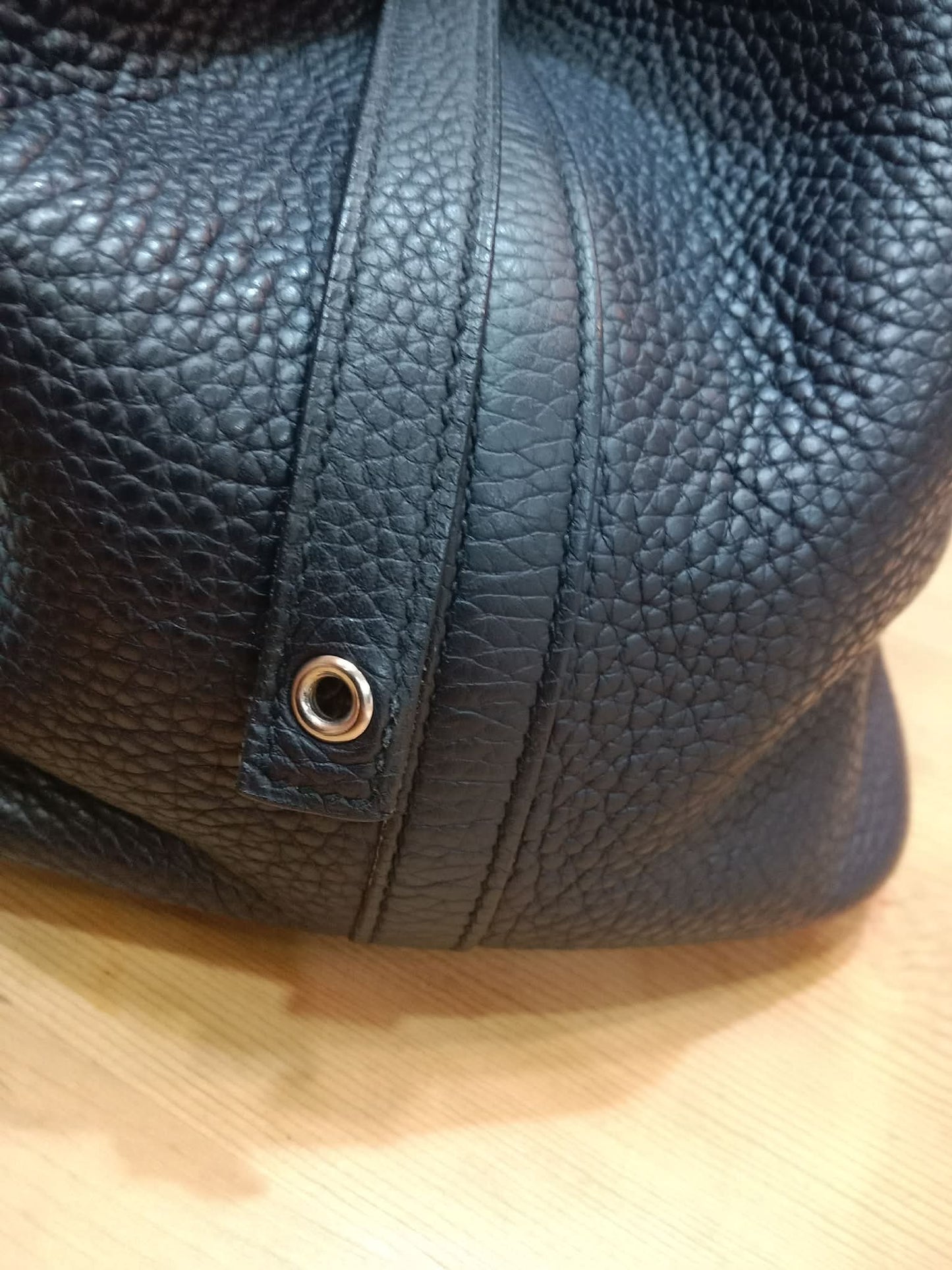 Hermes Picotin 22 Noir Clemence Stamp T 2015