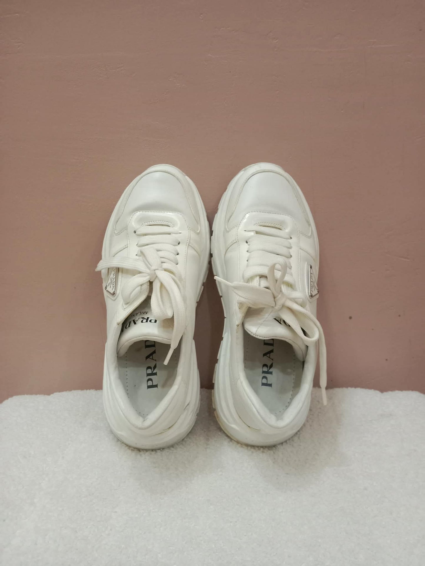 Prada Prax 01 Sneakers White Size 37.5