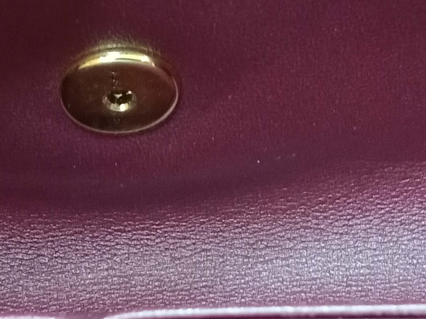 Chanel Tophandle Lizard Embossed Calfskin Clutch Dar Burgundy Microchipped