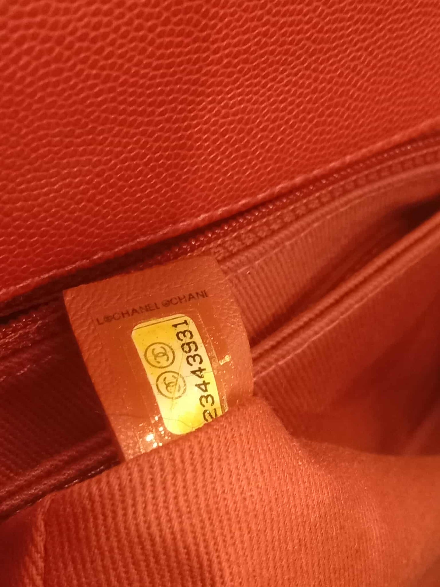 Chanel Cocohandle Caviar Red Small Series 23