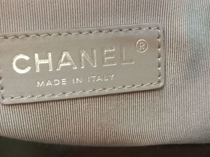 Chanel Cerf Executive Tote in Neutral Taupe Color CC Turnlock Closure Series 17