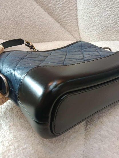 Chanel Gabrielle Hobo Bag Bicolor Blue/Black Series 29