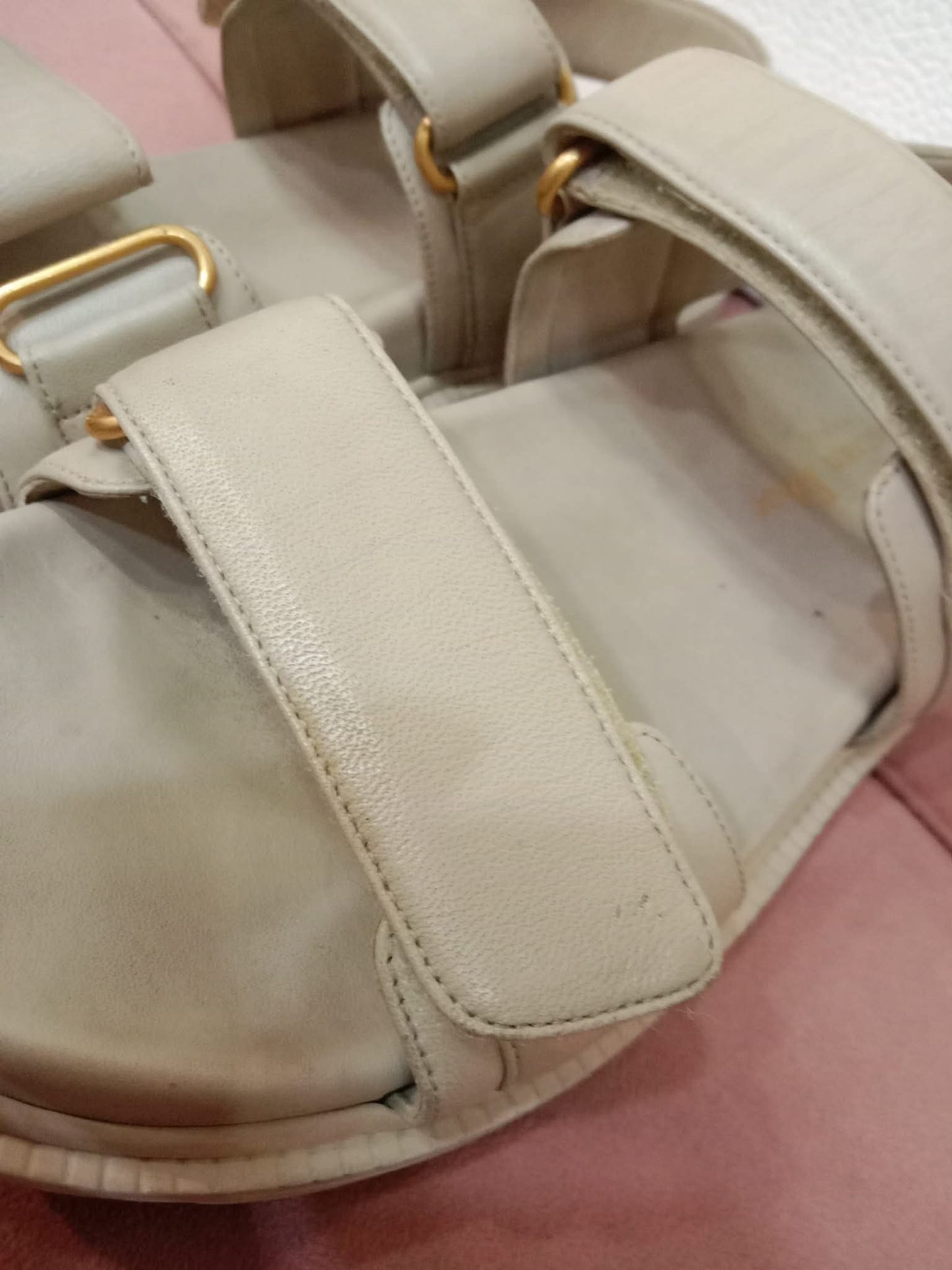 Christian Dior Dioract Sandals Beige Size 37