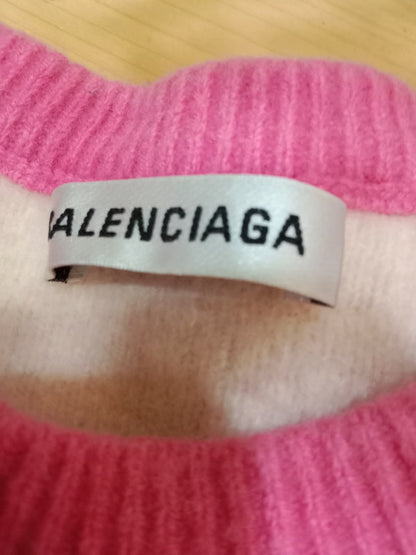 Balenciaga Wool Sweater Pink Size Small