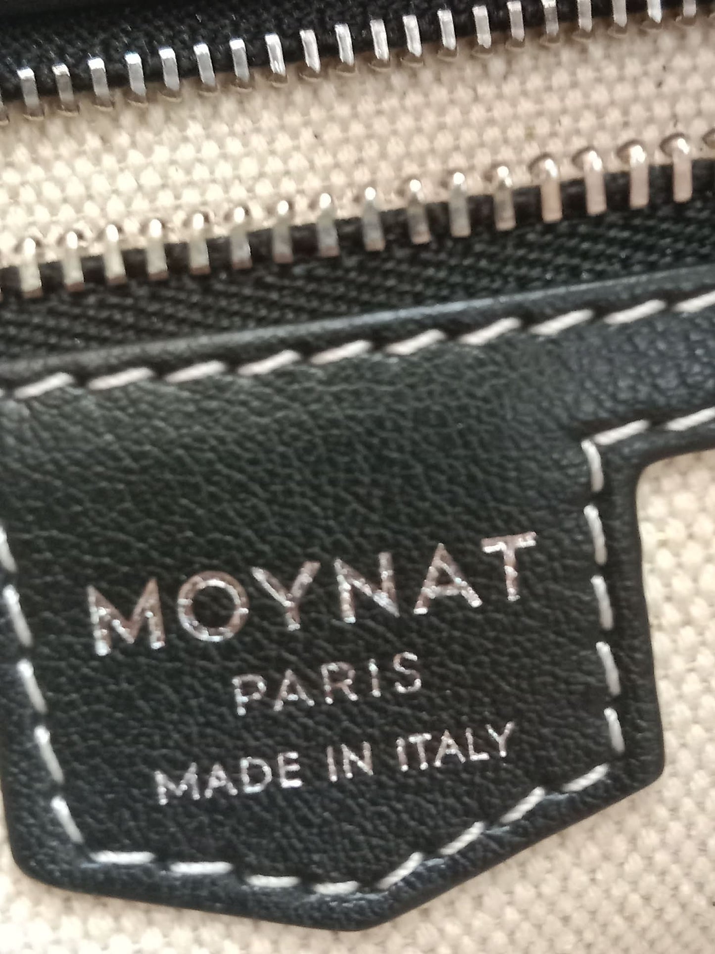 Moynat Paris M Tote Monogrammed Bag Black/White MM