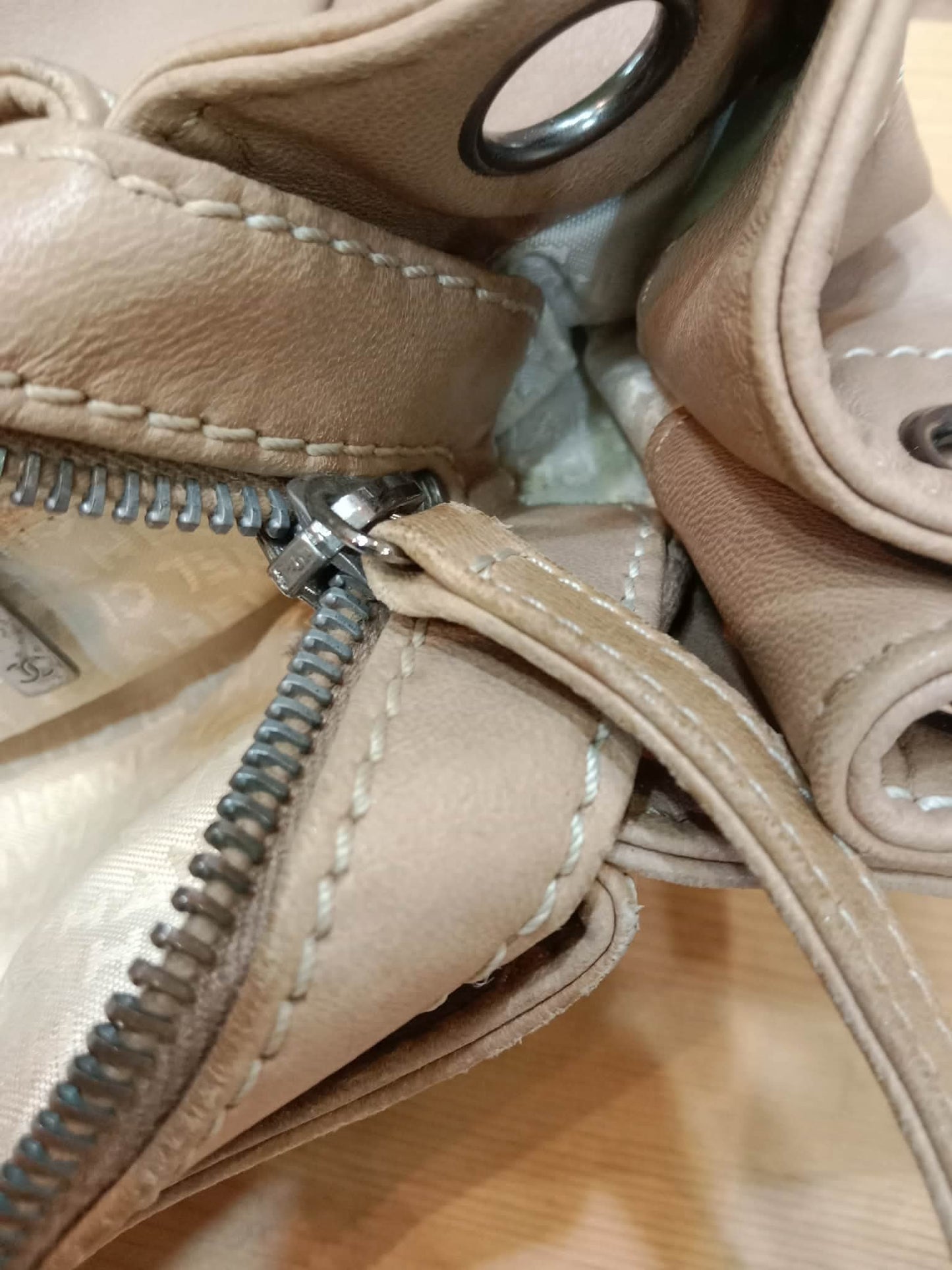 Chanel LAX Accordion Beige Lambskin Series 8