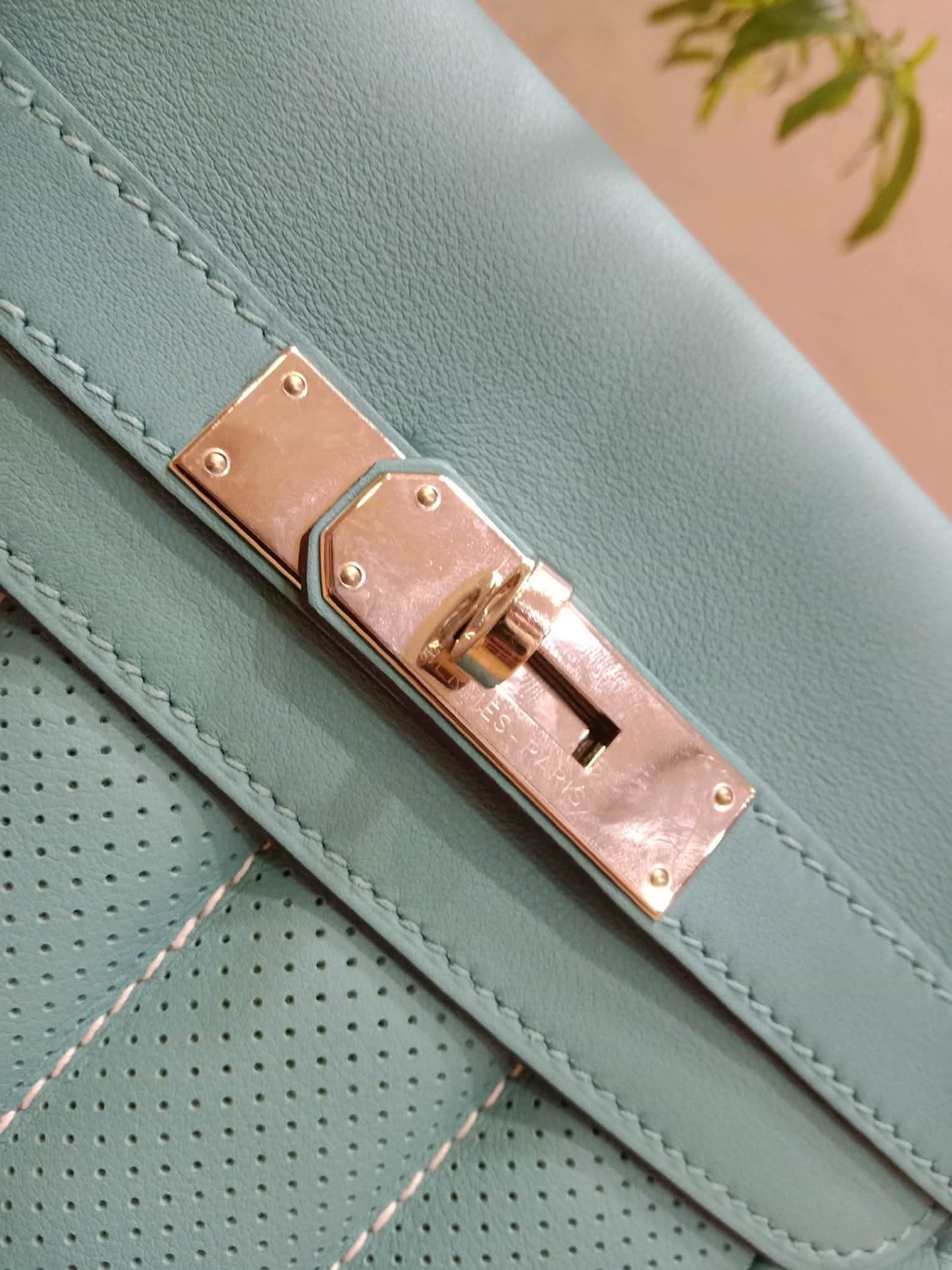 Hermes Berlin Mini Bleu Atoll Swift Stamp T 2015