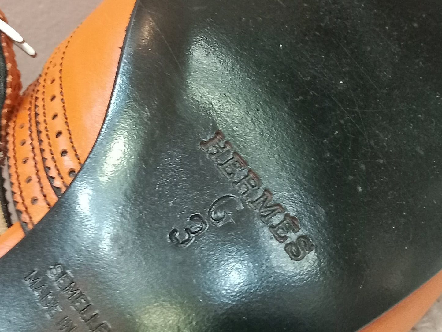 Hermes Slingback Mules Orange size 36