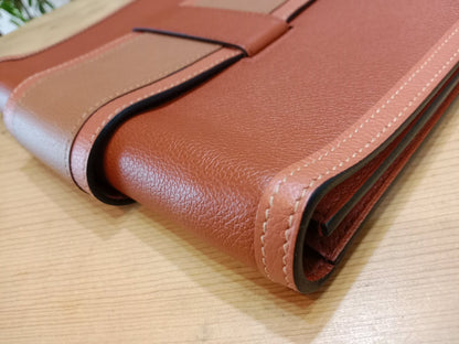 Hermes H Passant Clutch Bicolor Stamp Z 2021