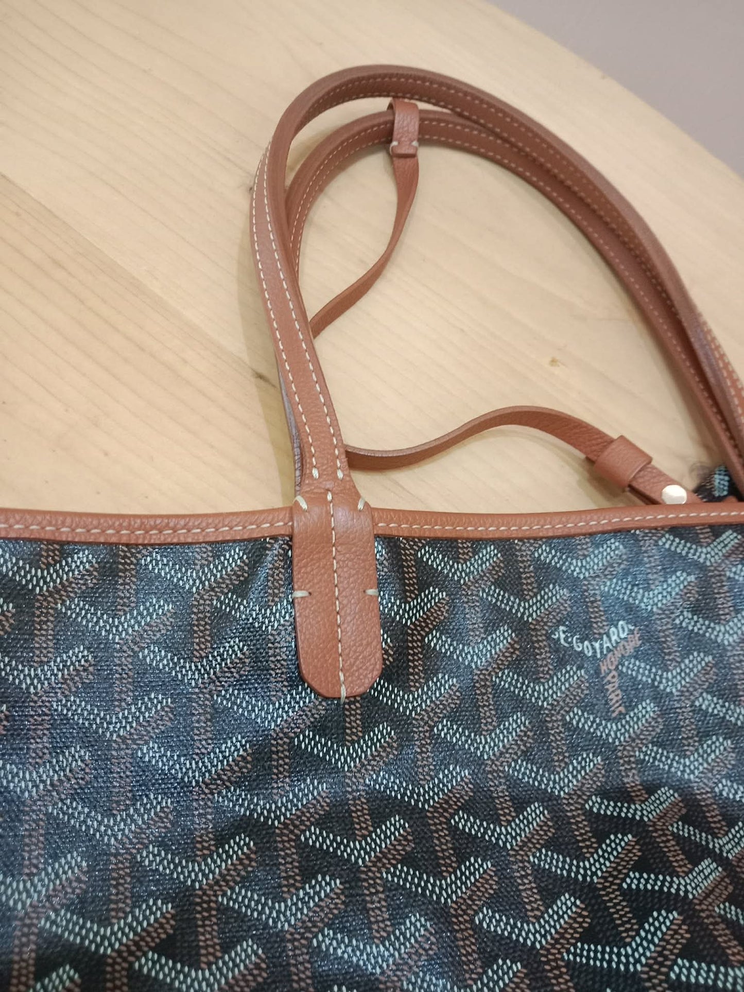 Goyard Saint Louis Tote Bag Noir/Naturelle PM