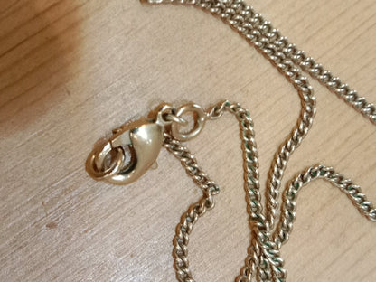 Chanel Crystal CC Pendant Crystal Necklace Silver