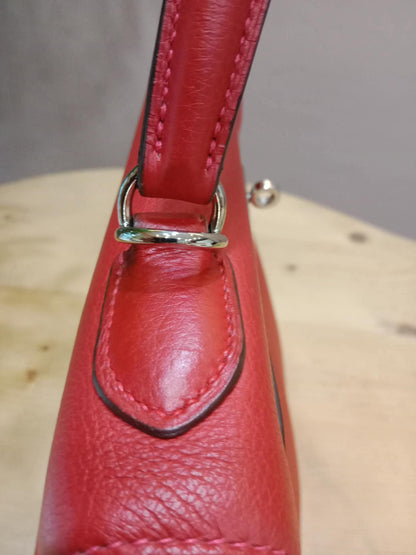 Hermes Kelly 32 Rouge Casaque Togo Stamp I Square 2005