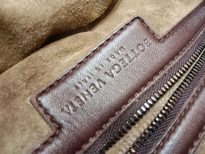 Bottega Veneta Intrecciato Espresso Woven Nappa Leather Maxi Bag
