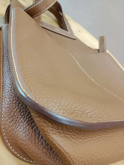 Hermes Halzan 31 Clemence Gold Stamp R 2014