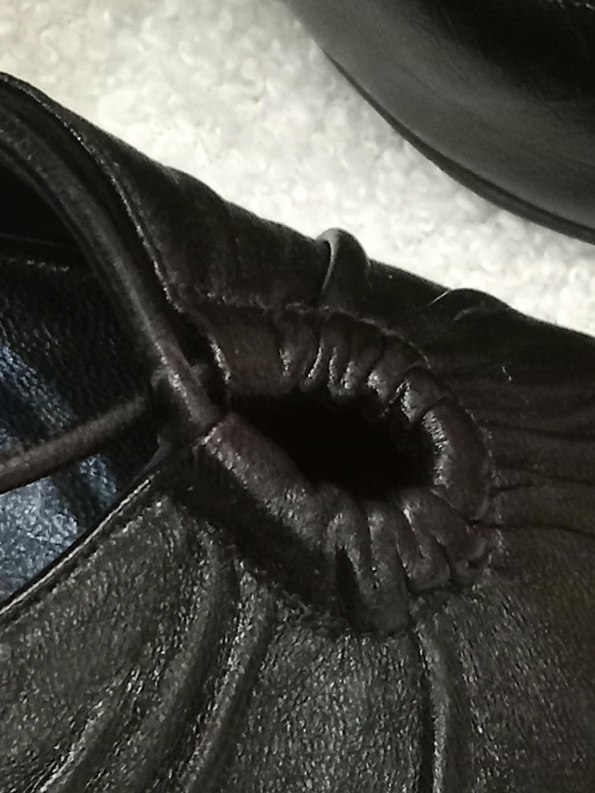 Chanel Black Leather Heels Knotted Toe Design and Draped Ankle Cuff Black Size 38