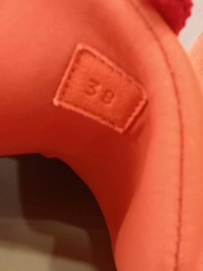 Hermes Miles Neoprene/Suede Sneakers Red Size 38