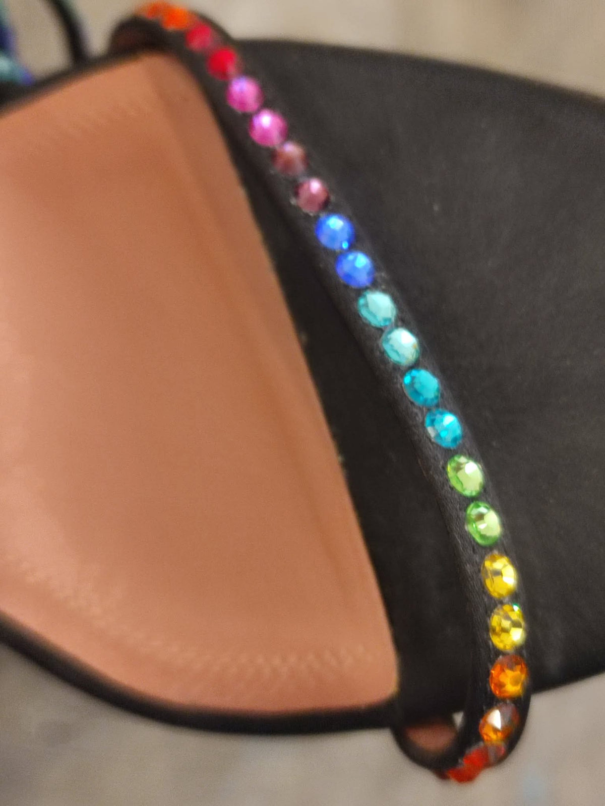 Amina Muaddi x AGWE Rainbow LSD Glasi Heeled Sandals Size 36 Black