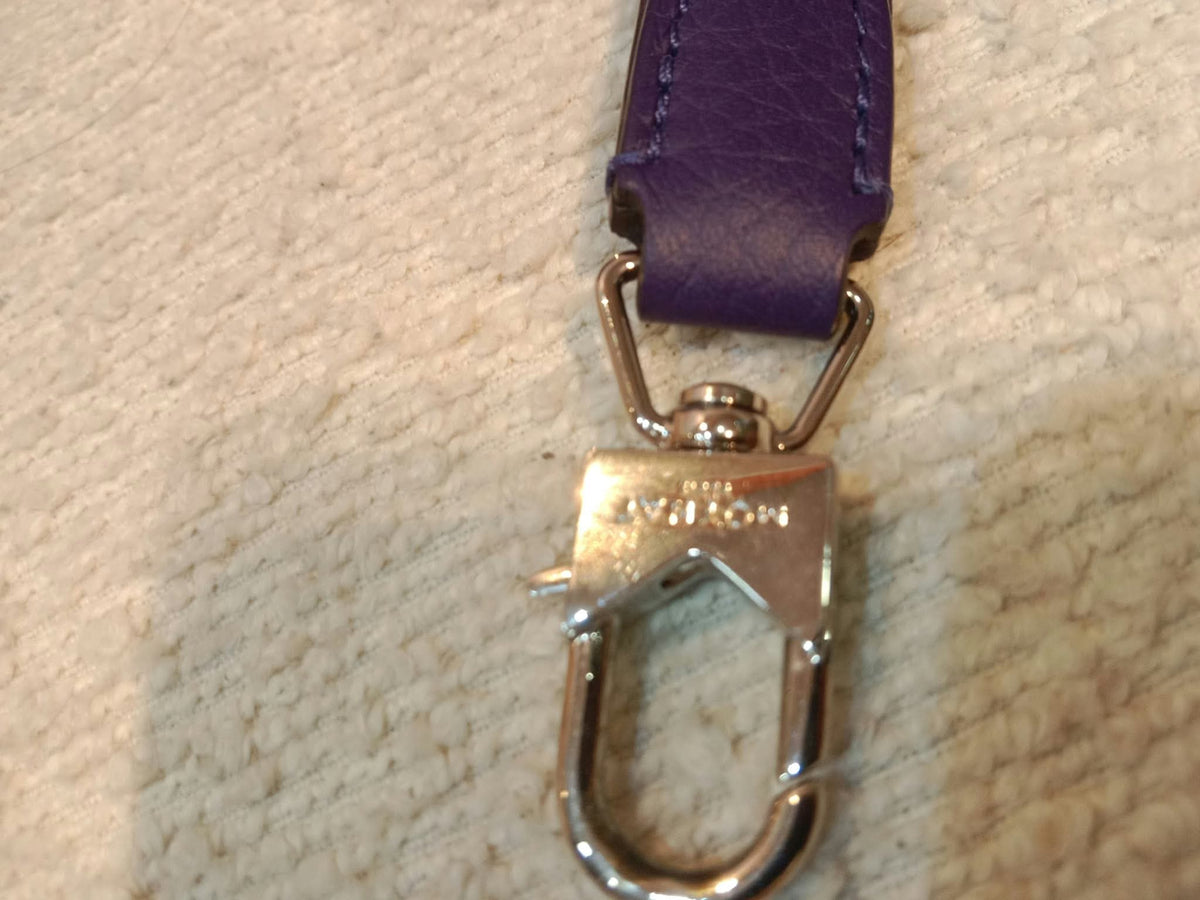 Moynat Rejane Purple Leather Bag