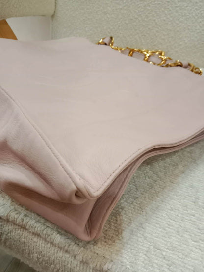 Chanel Vintage Timeless Tote Light Pink Lambskin Series 3