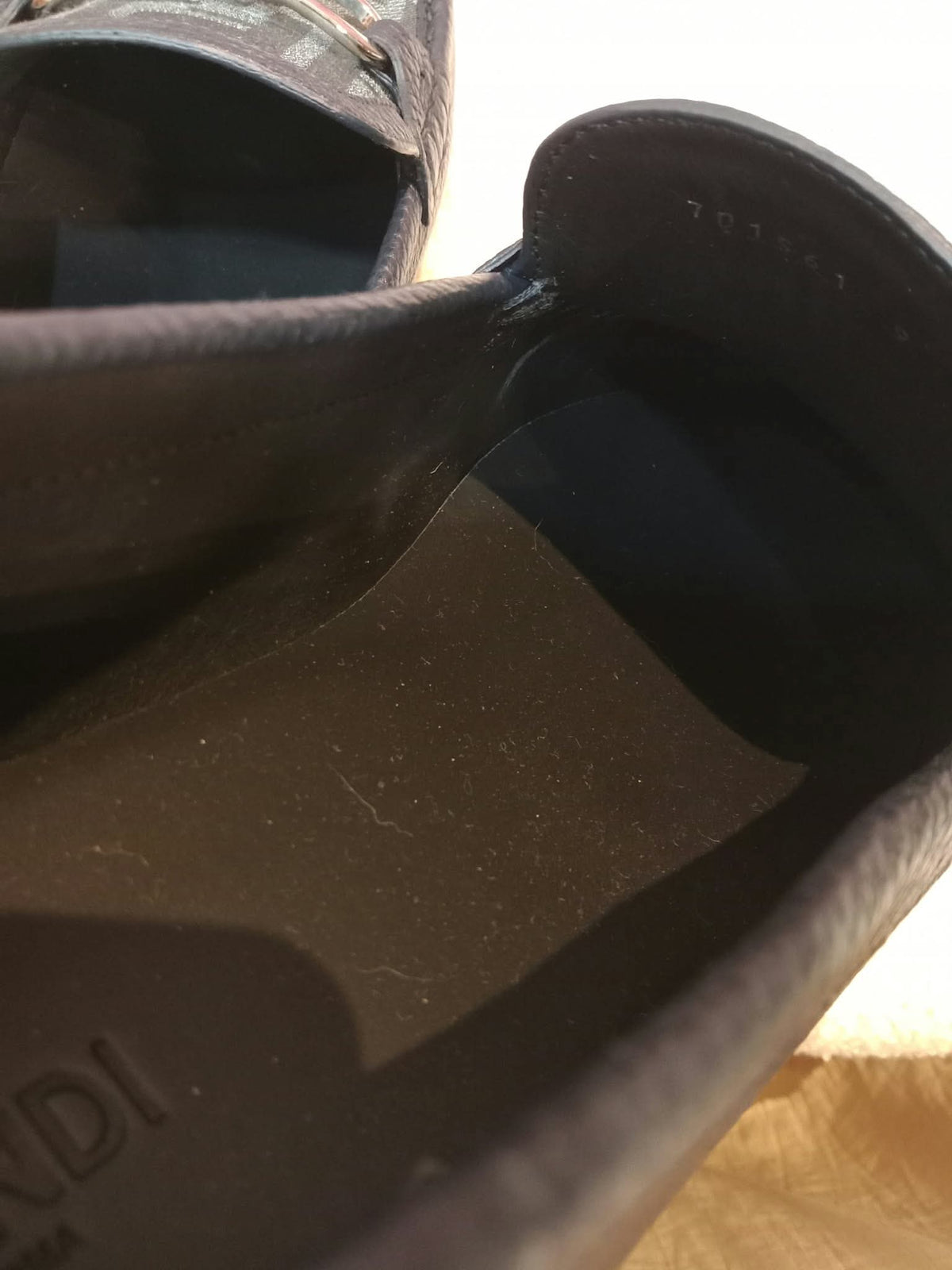Fendi O'Clock Driving Loafers Black Size 9