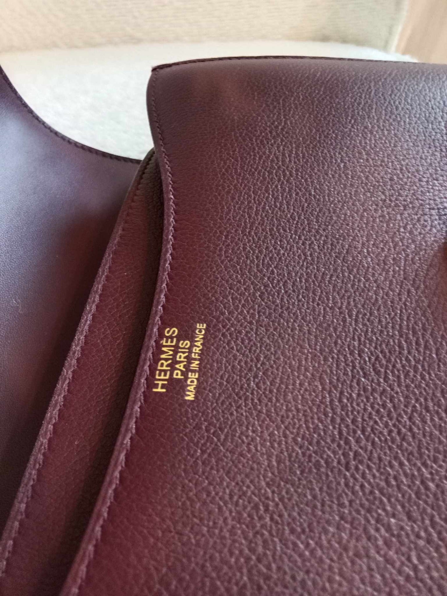 Hermes Constance 24 Evercolor Bordeaux Stamp C 2018