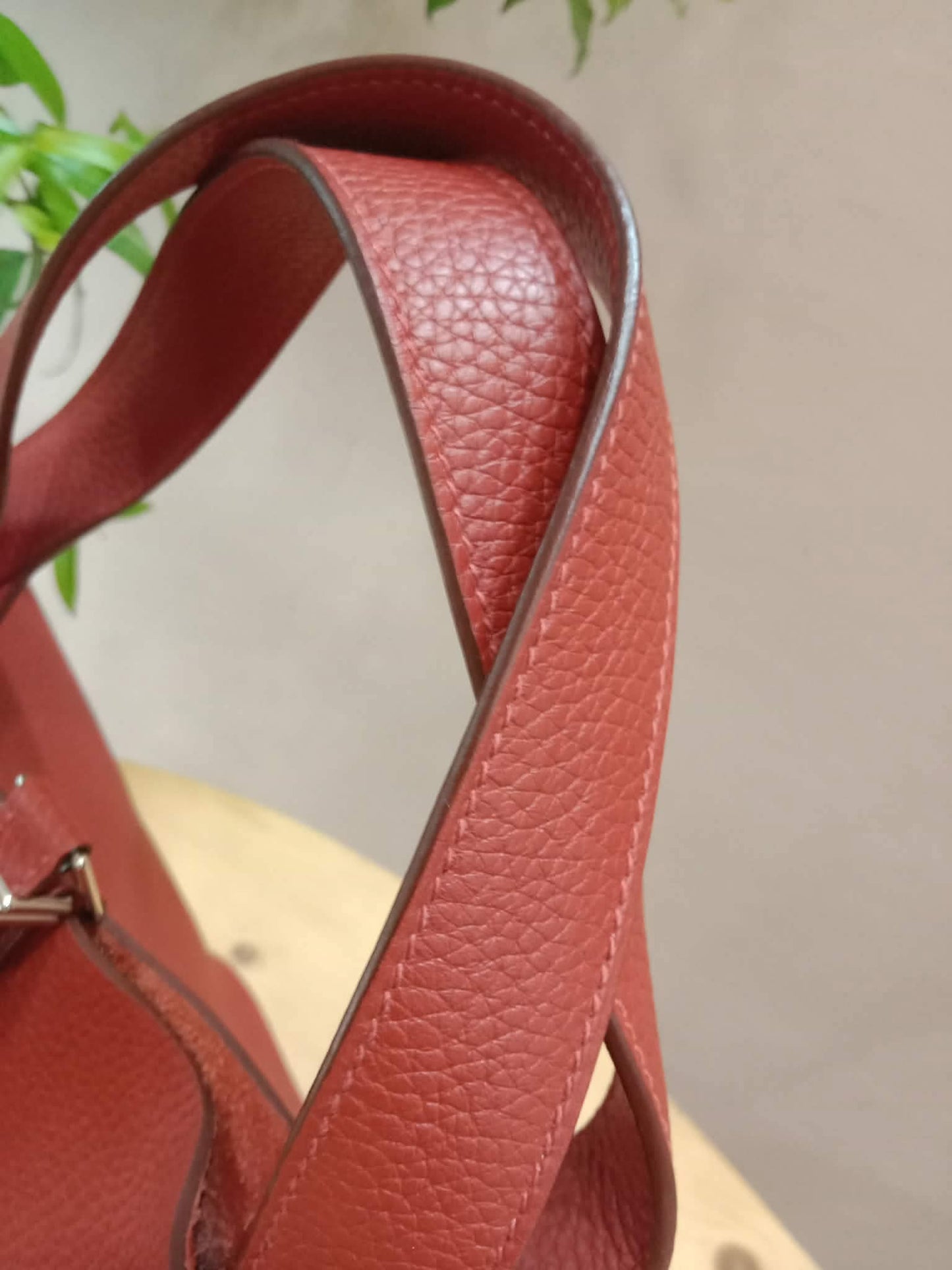 Hermes Picotin 22 Clemence Brique Stamp Y 2020