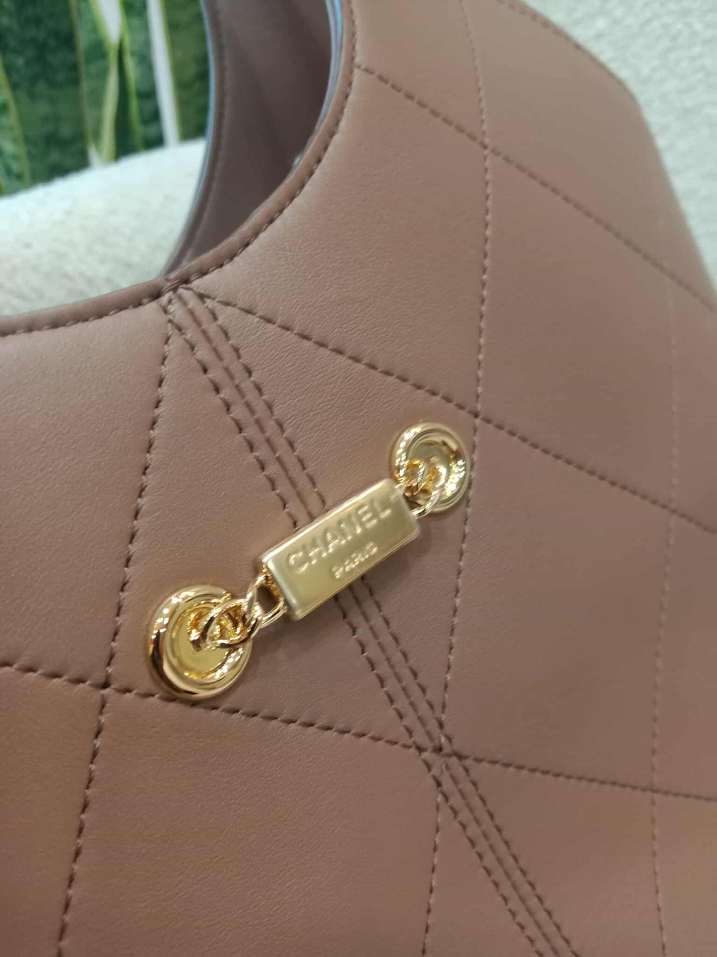 Chanel Hobo Bag in Brown Grained Calfskin