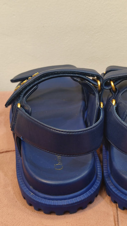 Dior Dioract Blue Royal Lambskin Size 38