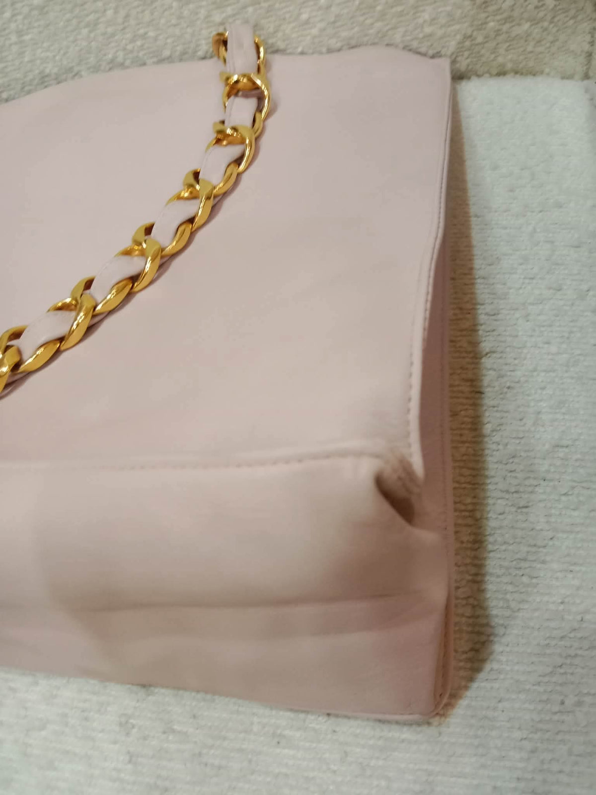 Chanel Vintage Timeless Tote Light Pink Lambskin Series 3