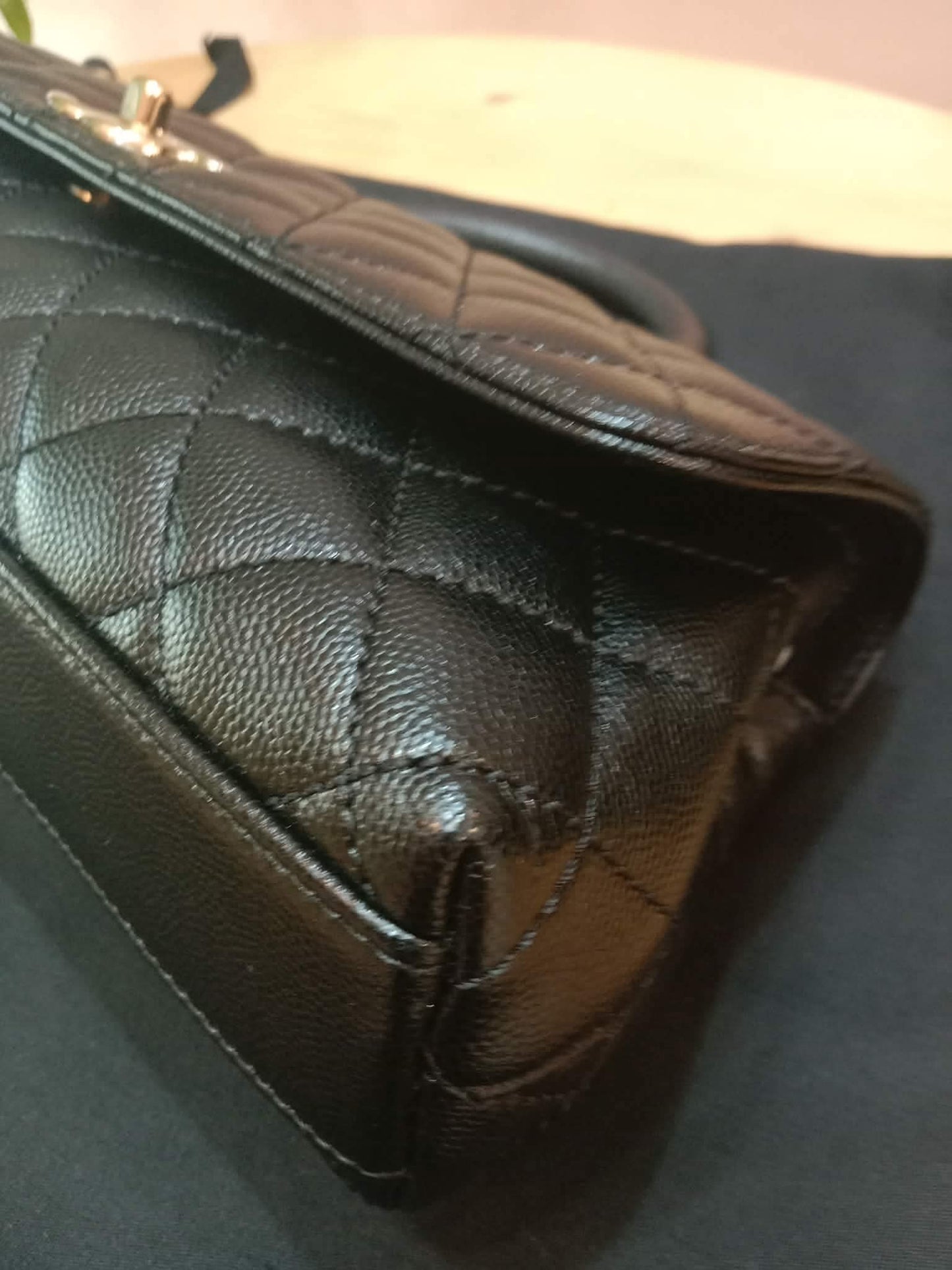Chanel Cocohandle Eastwest Top Handle Caviar Bag Black