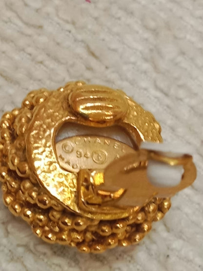 Chanel Vintage Gold-Tone Earrings 94P Collection